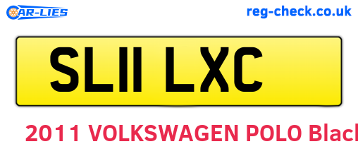 SL11LXC are the vehicle registration plates.