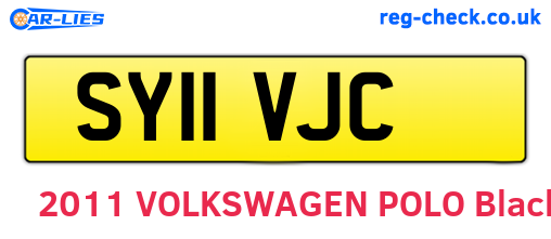 SY11VJC are the vehicle registration plates.