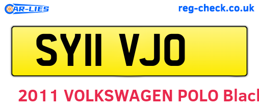 SY11VJO are the vehicle registration plates.
