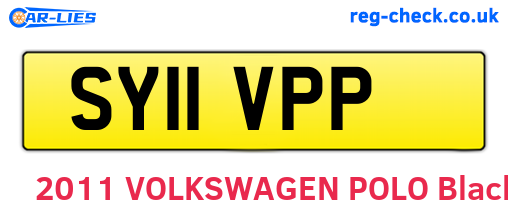 SY11VPP are the vehicle registration plates.