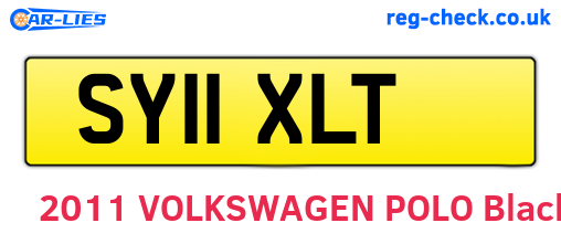 SY11XLT are the vehicle registration plates.