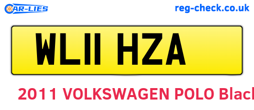 WL11HZA are the vehicle registration plates.
