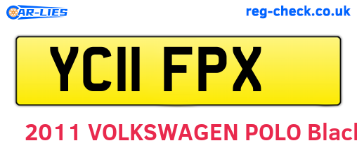 YC11FPX are the vehicle registration plates.
