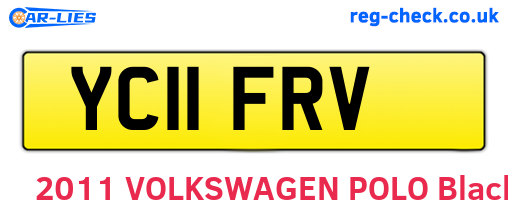 YC11FRV are the vehicle registration plates.