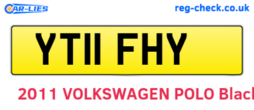 YT11FHY are the vehicle registration plates.