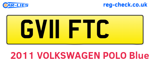 GV11FTC are the vehicle registration plates.