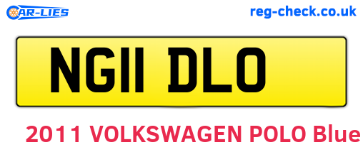 NG11DLO are the vehicle registration plates.