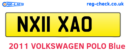 NX11XAO are the vehicle registration plates.
