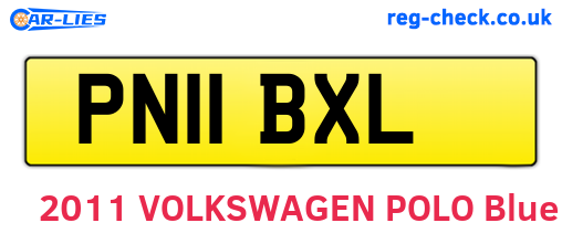 PN11BXL are the vehicle registration plates.