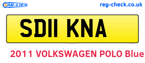 SD11KNA are the vehicle registration plates.