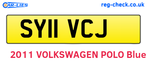 SY11VCJ are the vehicle registration plates.