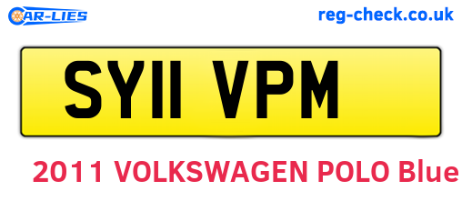 SY11VPM are the vehicle registration plates.