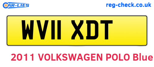 WV11XDT are the vehicle registration plates.