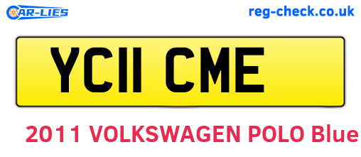 YC11CME are the vehicle registration plates.