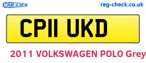 CP11UKD are the vehicle registration plates.
