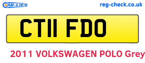 CT11FDO are the vehicle registration plates.