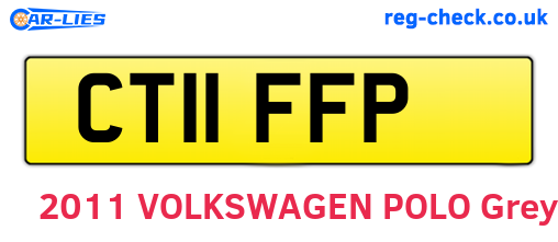 CT11FFP are the vehicle registration plates.