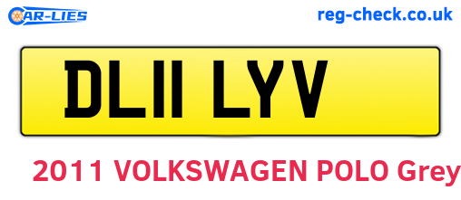 DL11LYV are the vehicle registration plates.
