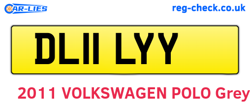 DL11LYY are the vehicle registration plates.