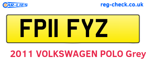 FP11FYZ are the vehicle registration plates.