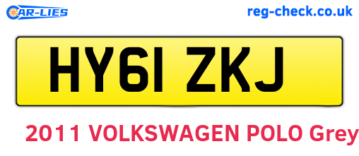 HY61ZKJ are the vehicle registration plates.