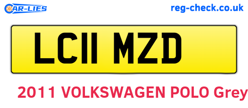 LC11MZD are the vehicle registration plates.