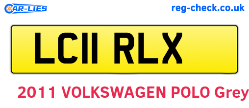 LC11RLX are the vehicle registration plates.