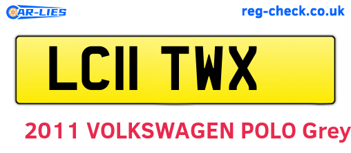 LC11TWX are the vehicle registration plates.