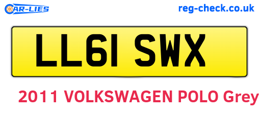 LL61SWX are the vehicle registration plates.