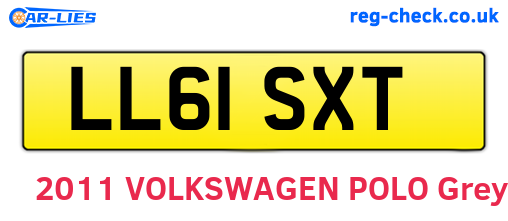 LL61SXT are the vehicle registration plates.