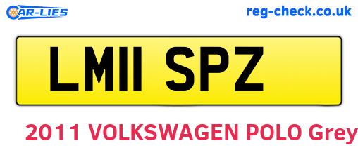 LM11SPZ are the vehicle registration plates.