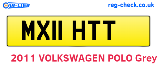 MX11HTT are the vehicle registration plates.