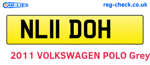 NL11DOH are the vehicle registration plates.