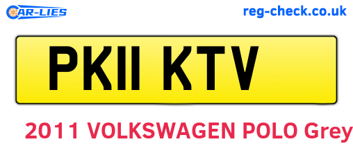 PK11KTV are the vehicle registration plates.