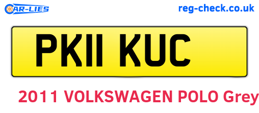 PK11KUC are the vehicle registration plates.