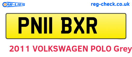 PN11BXR are the vehicle registration plates.