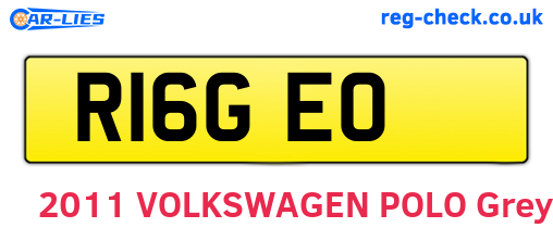 R16GEO are the vehicle registration plates.