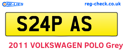 S24PAS are the vehicle registration plates.