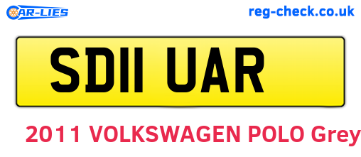 SD11UAR are the vehicle registration plates.