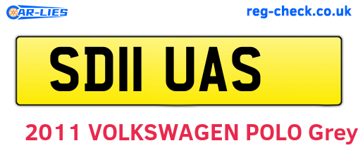 SD11UAS are the vehicle registration plates.
