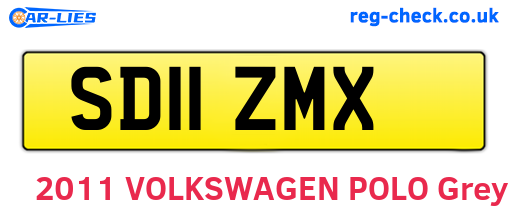 SD11ZMX are the vehicle registration plates.