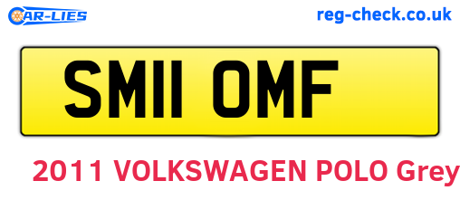 SM11OMF are the vehicle registration plates.