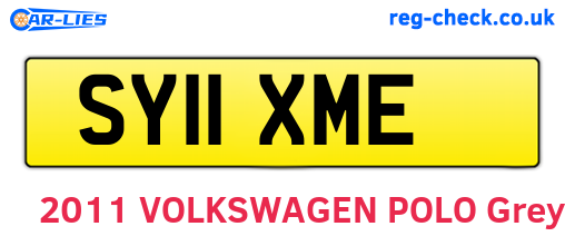 SY11XME are the vehicle registration plates.