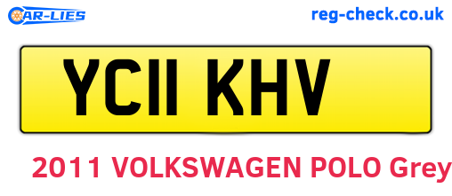 YC11KHV are the vehicle registration plates.