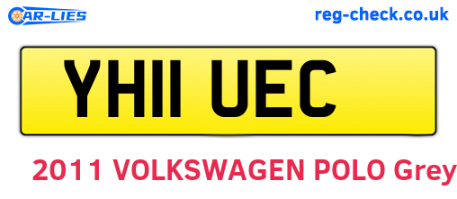 YH11UEC are the vehicle registration plates.