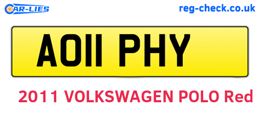 AO11PHY are the vehicle registration plates.