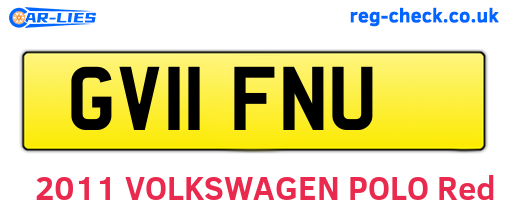 GV11FNU are the vehicle registration plates.
