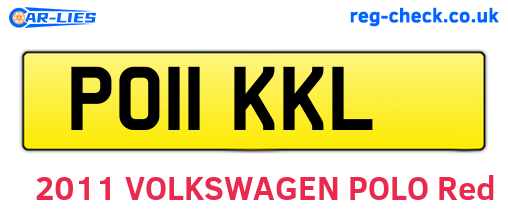 PO11KKL are the vehicle registration plates.