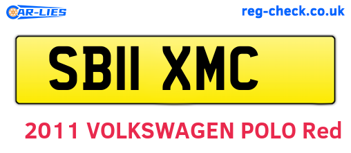 SB11XMC are the vehicle registration plates.