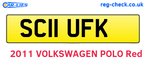 SC11UFK are the vehicle registration plates.